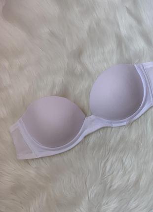 Базовый белый бюстгальтер без бретель от intimissimi