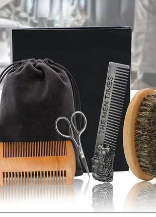 Набір для догляду за бородою та вусами (чотири предмета)