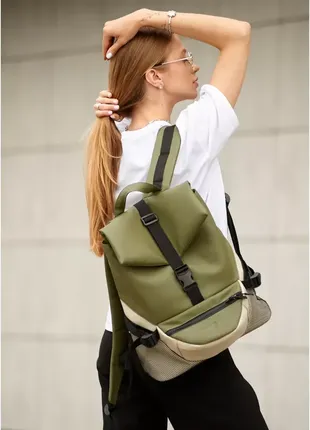 Женский рюкзак хаки2 фото