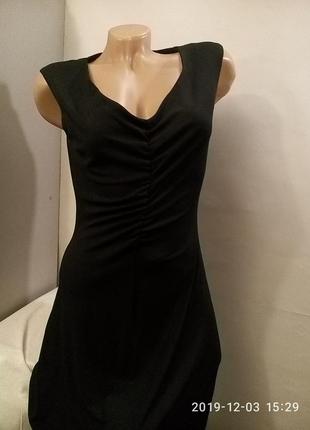 Черное вечернее  платье миди a.b.s  by  allen schwartzs