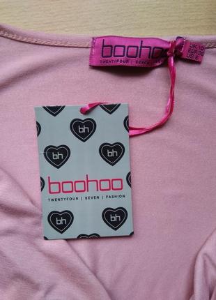 Летний пляжный натуральный комбинезон ромпер с шортами boohoo6 фото