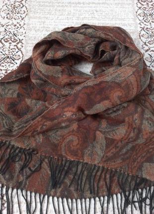 Шарф палантин накидка теплая