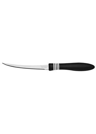Нож tramontina cor & cor чем 127 мм д/помидоров - 1шт черная ручка инд.бл (23462/105) tzp177