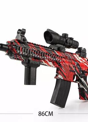 Автомат m416 аккумуляторный, игрушечный, стреляет шариками орбиз + 100 000 пулёк