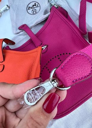 Сумка люкс в стилі hermes evelyne mini3 фото