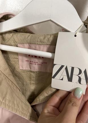 Плащ zara детский на девочку5 фото