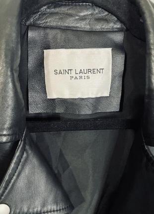 Saint laurent🔥🔥🔥 куртка кожаная3 фото