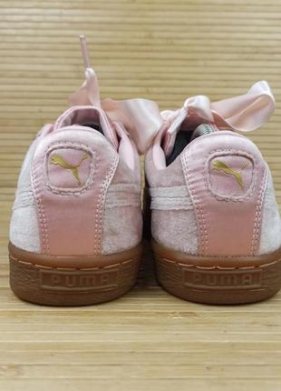 Розовые кроссовки puma basket barbie размер 38 (24,5 см.)4 фото