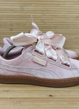 Рожеві кросівки puma basket barbie розмір 38 (24,5 см.)