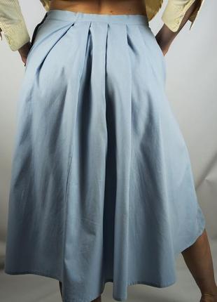 Блакитна юбка кльош сонце вінтаж ссср4 фото