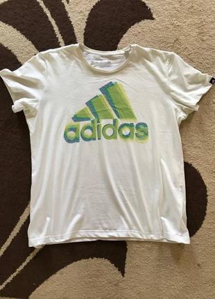 Футболка adidas , адідас , xl, білий