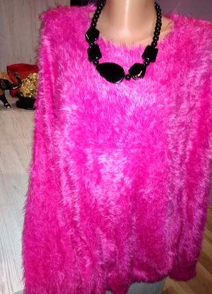 Супер свитшот травка, мягкий теплый, красивый цвет ярко розовый новый ,крутая модель.