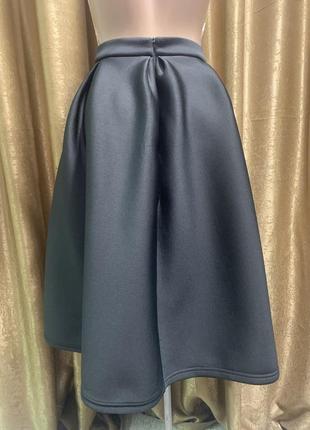 Пышная черная юбка shein ткань дайвинг размер l4 фото