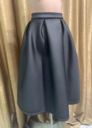 Пишна чорна спідниця shein тканина дайвінг розмір l