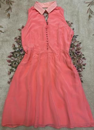 Великолепное шелковое платье платья kookai