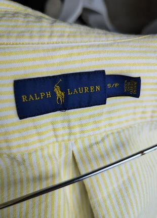 Апсайклинг рубашка топ в полоску с завязками ralph lauren3 фото