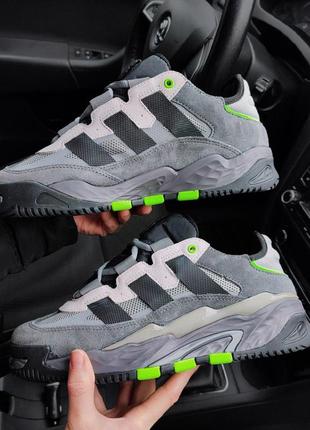 Мужские кроссовки adidas niteball grey five серые
