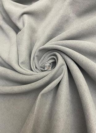 Двусторонний лен для штор california v-18 однотонная шторная ткань, светлый серый цвет