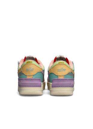 Женские кроссовки nike air force 1 shadow beige yellow mint w#найк7 фото