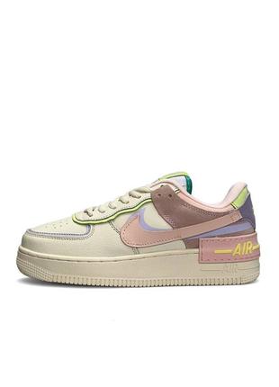 Женские кроссовки nike air force 1 shadow beige pink w#найк4 фото