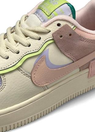 Женские кроссовки nike air force 1 shadow beige pink w#найк9 фото