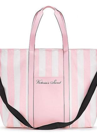 Сумка victoriaʼs secret pink stripe tote