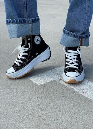 Кеды высокие на платформе converse run star hike hi