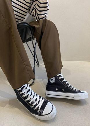 Кеды высокие cConverse Ctas Ox Flame Noir rouge