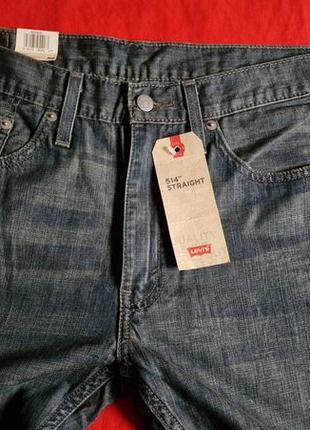 Брендові фірмові джинси levi's 514 waterless,оригінал із сша,нові з бірками, розмір 34/34.5 фото