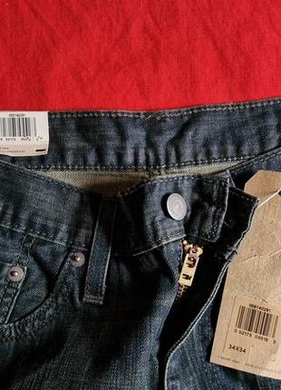 Брендові фірмові джинси levi's 514 waterless,оригінал із сша,нові з бірками, розмір 34/34.6 фото