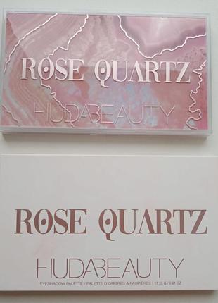 Палетка теней huda beauty rose quartz eyeshadow palette1 фото