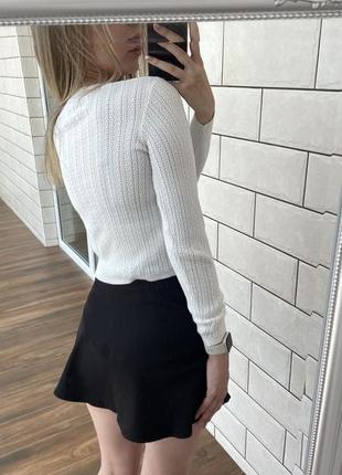 Кофта, реглан светр у білому кольорі від bershka3 фото