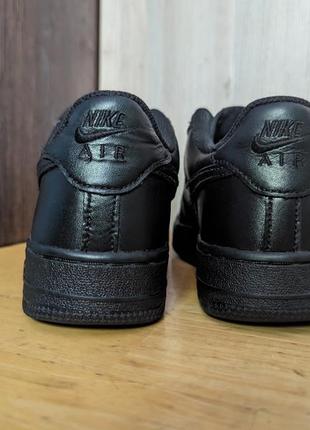 Nike air force 1 - кожаные кроссовки6 фото