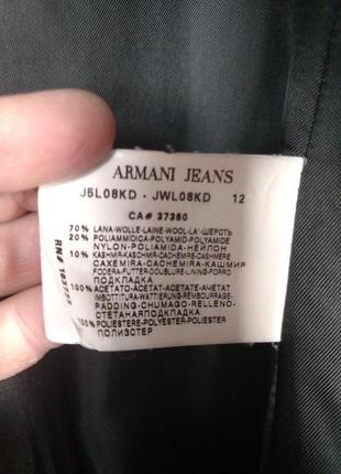 Armani jeans пальто шерсть5 фото