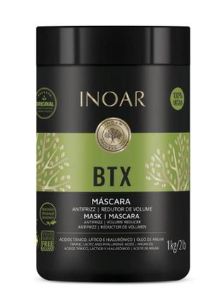 Зміцнення волосся ботекс inoar btx, inoar btx masc antifrizz redut, 1000 g