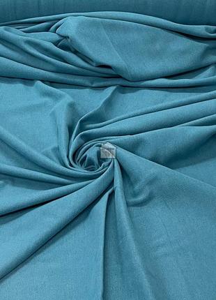 Двусторонний лен для штор california v 22 однотонная шторная ткань, бирюзовый цвет