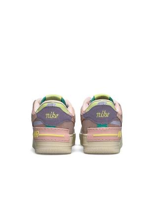 Женские кроссовки nike air force 1 shadow beige pink w9 фото