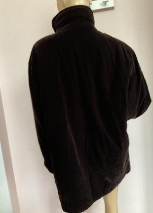 Теплая бархатная курточка на синтепоне/45/brend cf4 фото