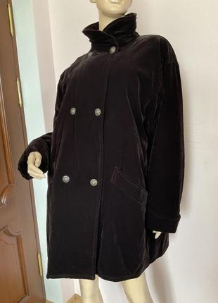 Теплая бархатная курточка на синтепоне/45/brend cf6 фото