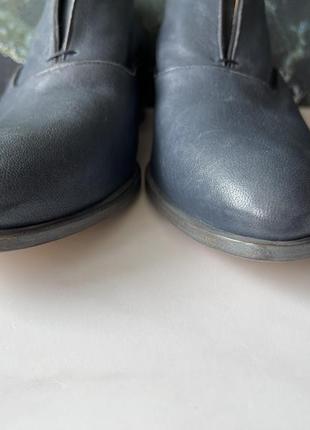 Закрытые туфли из натуральной кожи vero cuoio слиперы оксфорды3 фото