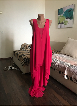 Малинове шовкове плаття bcbg max azria