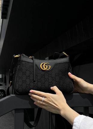 Сумка женская gucci aphrodite shoulder bag black4 фото