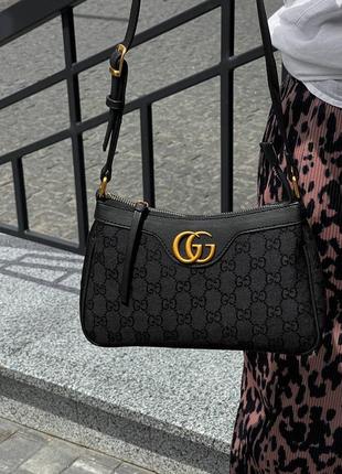 Сумка женская gucci aphrodite shoulder bag black3 фото