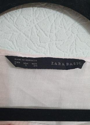 Льняная блуза zara2 фото