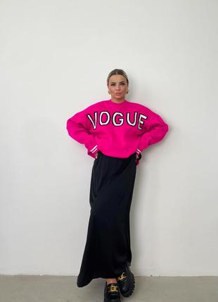 Свитер джемпер вязка оверсайз vogue2 фото