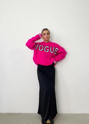 Свитер джемпер вязка оверсайз vogue3 фото