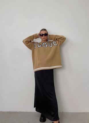 Свитер джемпер вязка оверсайз vogue4 фото