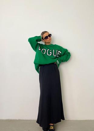 Свитер джемпер вязка оверсайз vogue10 фото