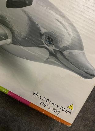 Надувной плотик "дельфин" 175x66см, intex2 фото