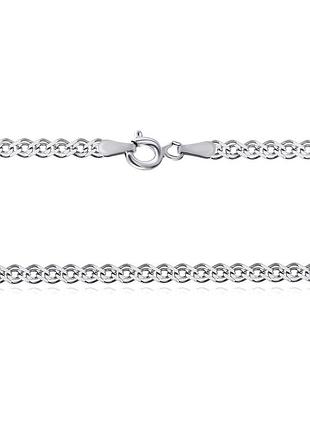 Серебряная цепь родированная - нонна 813р 1/50